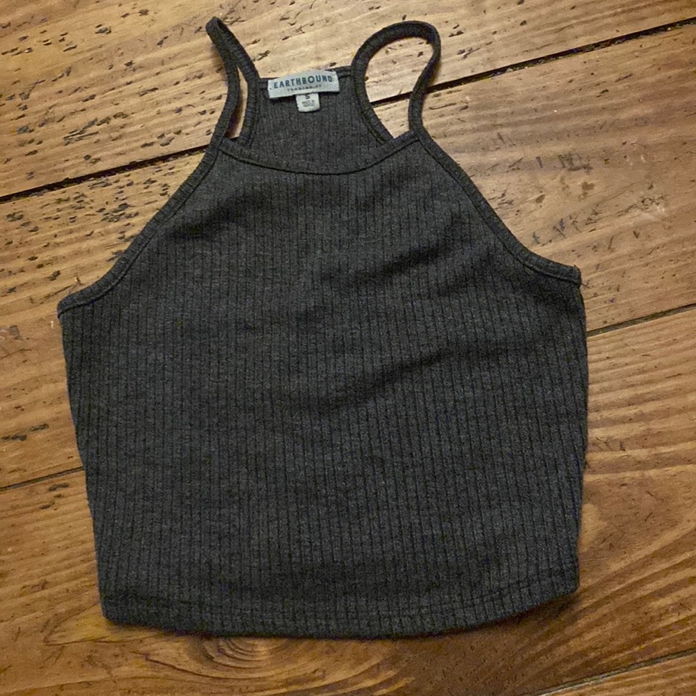 Grey Crop-top